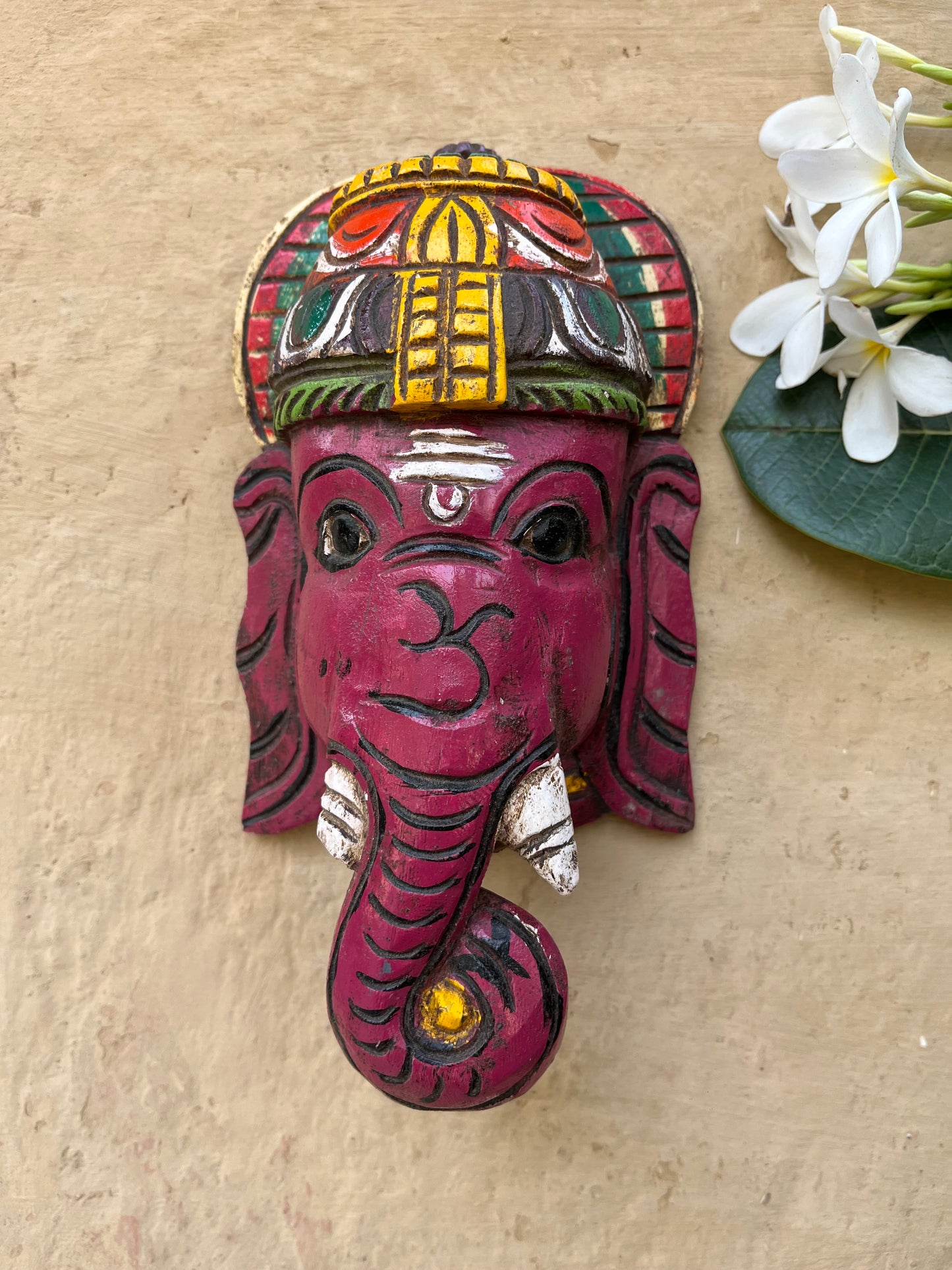 Hand Painted Ganesha Head