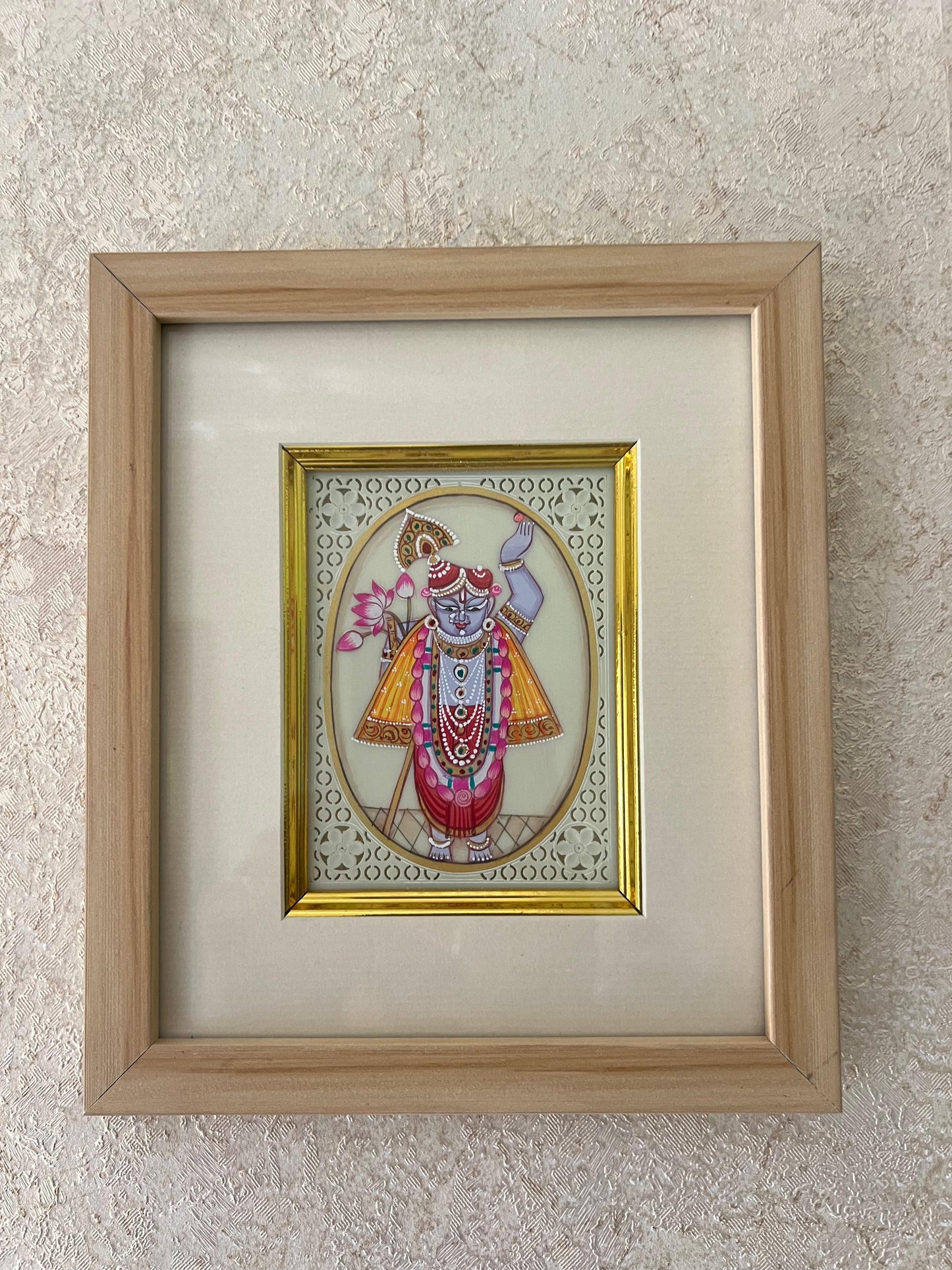 Divine Shrinath ji Marble Painting