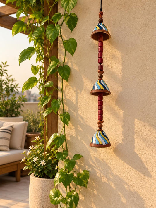 Clay Bead Bell Hanging