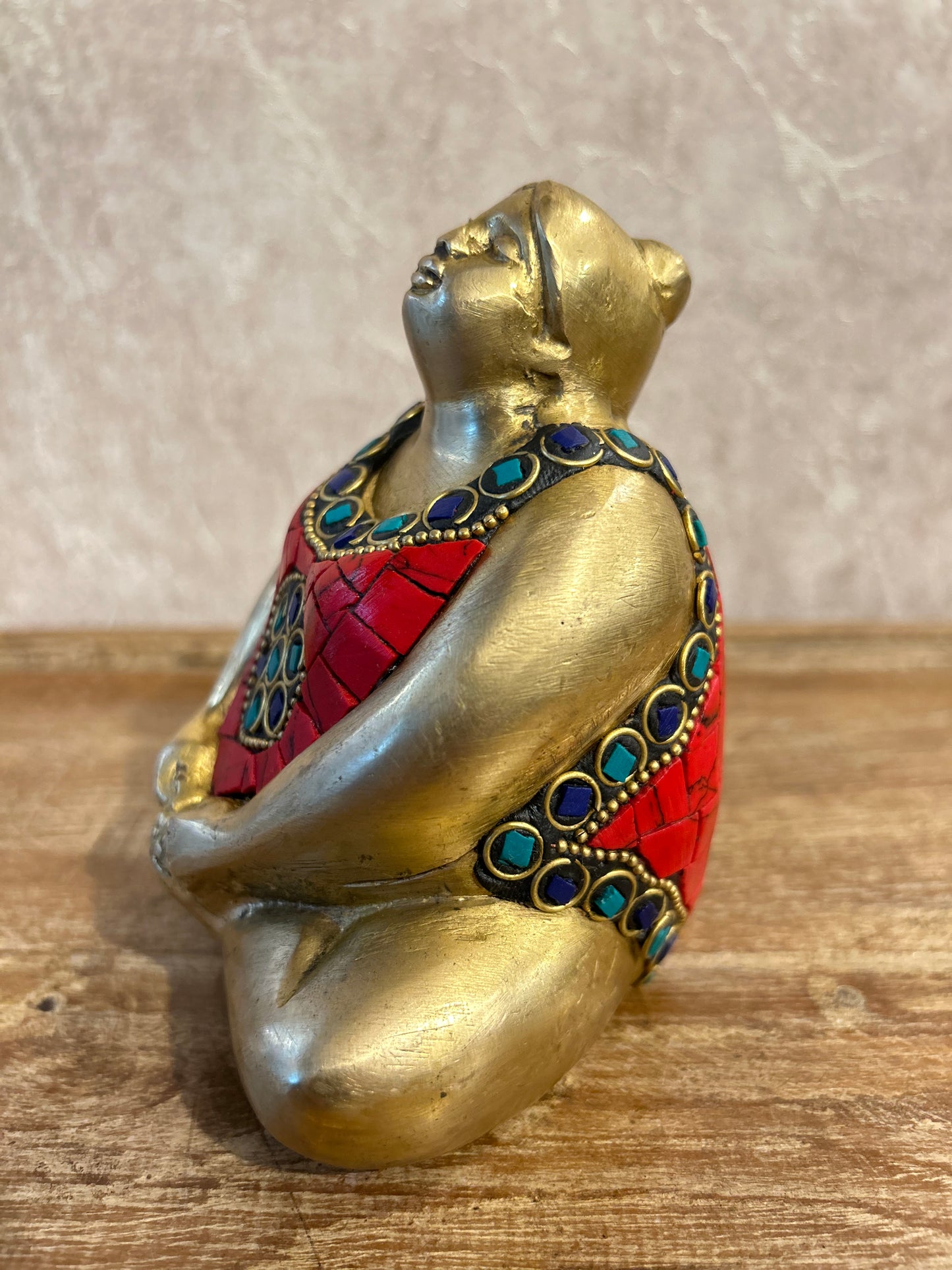 Brass Yogasana Sitting woman