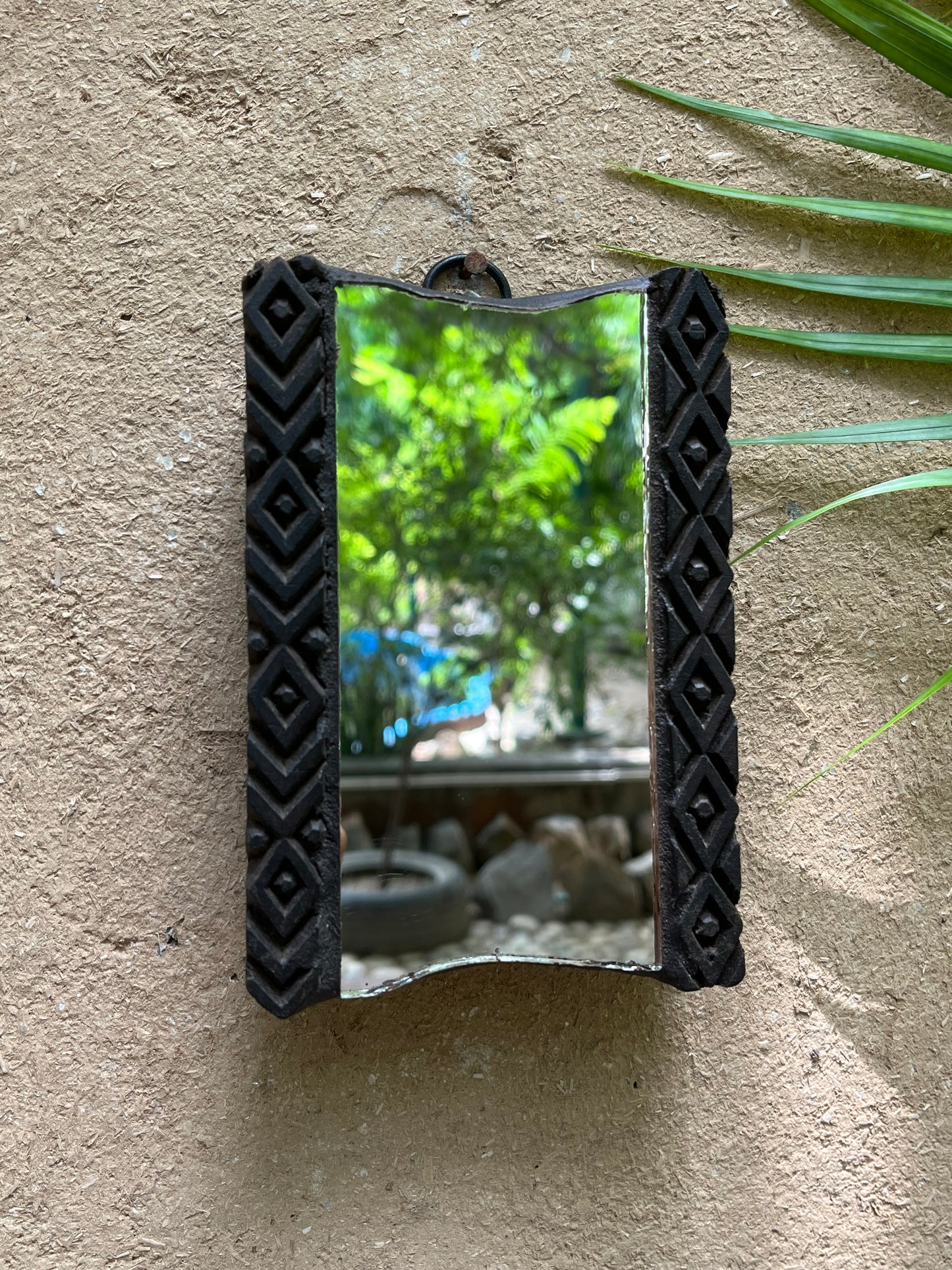 Wooden Block print Mirror