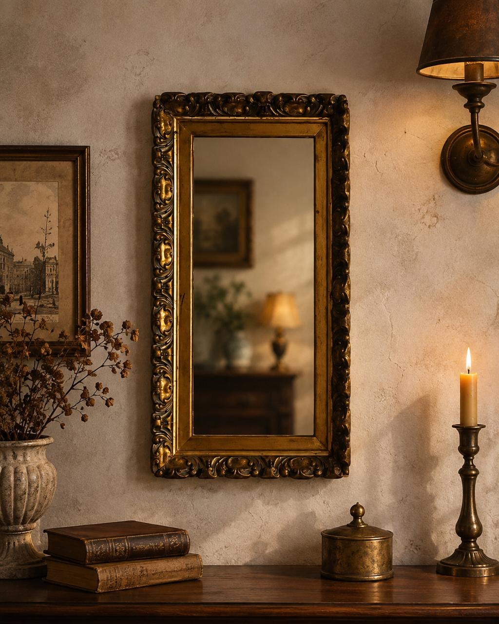 Vintage Victorian Style Mirror