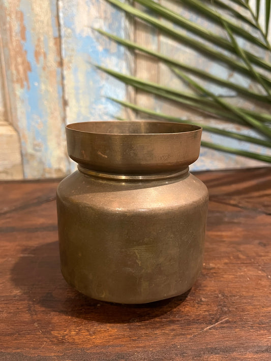 Old Brass Planter