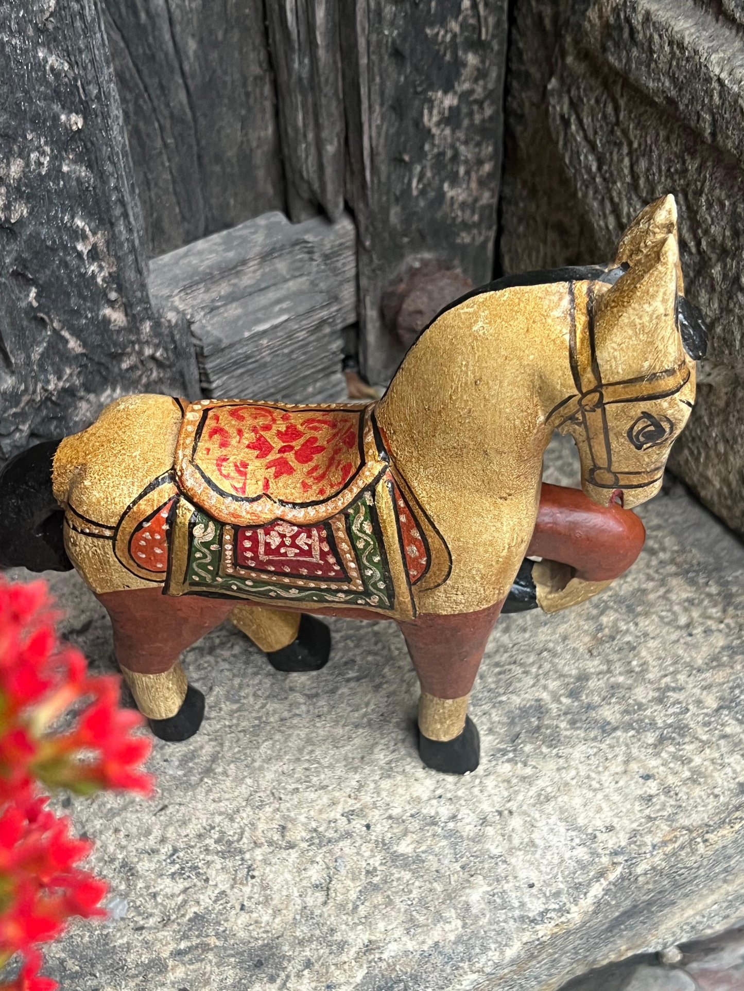 Hand Painted Jumping Horse
