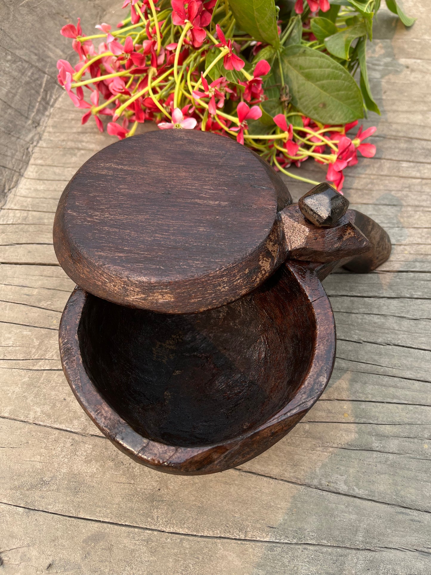 Vintage wooden Spice Box