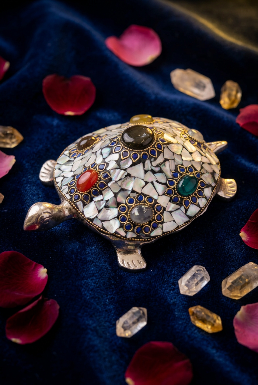 Metal Stone Tortoise ￼