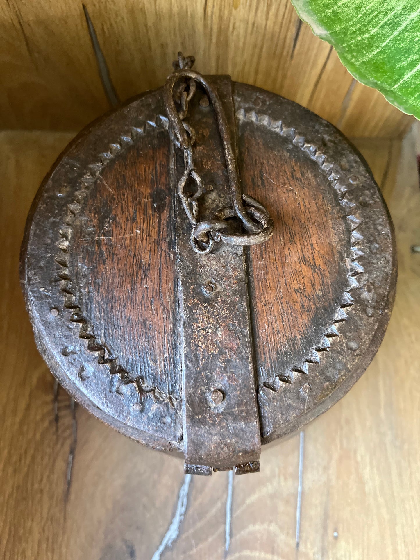 Vintage Teak Wood  Spice Box Hanging