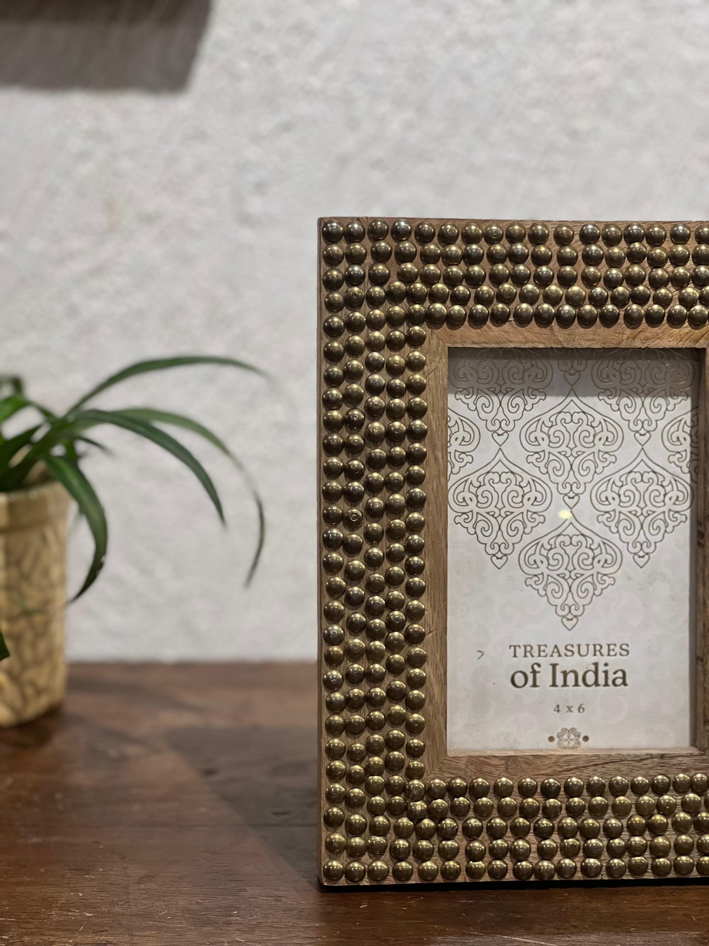 Golden  Beads Photo Frame