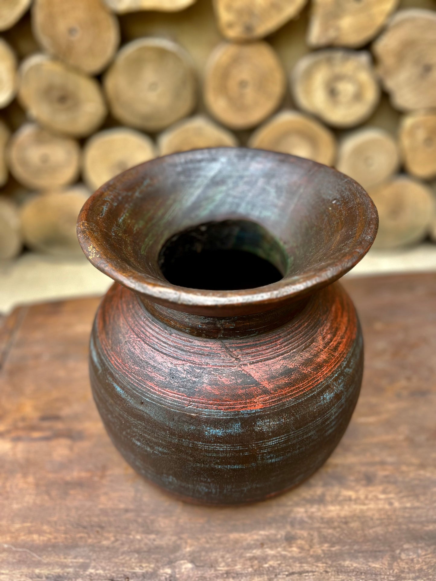 Old Wood Rustic Flower pot
