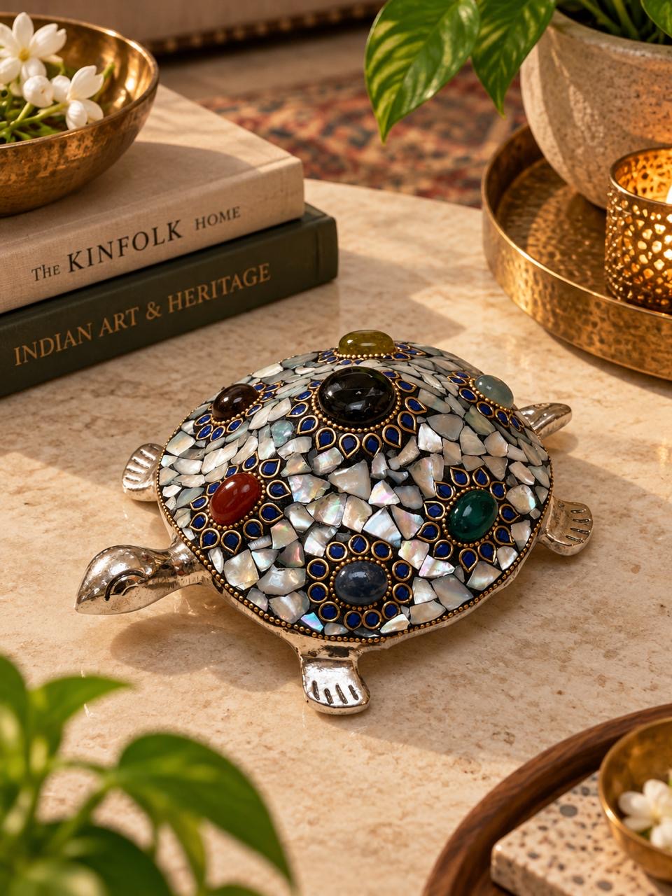 Metal Stone Tortoise ￼