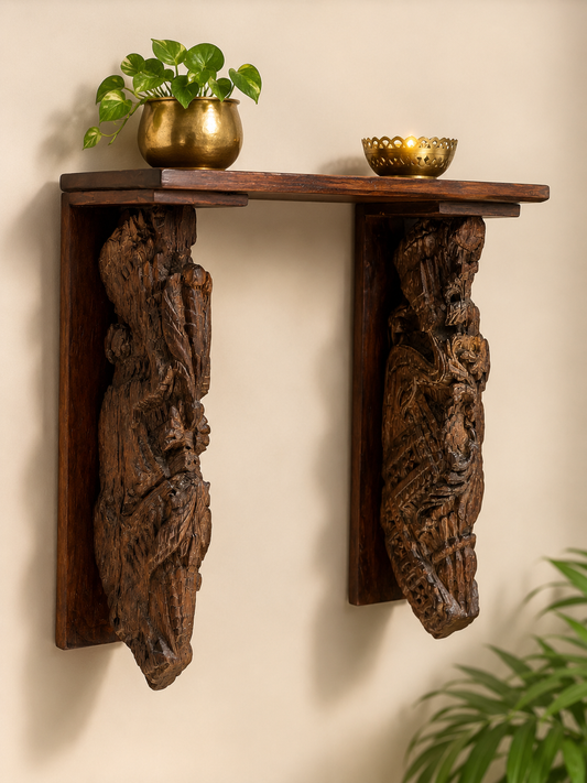 Wooden Carved Bracket ￼