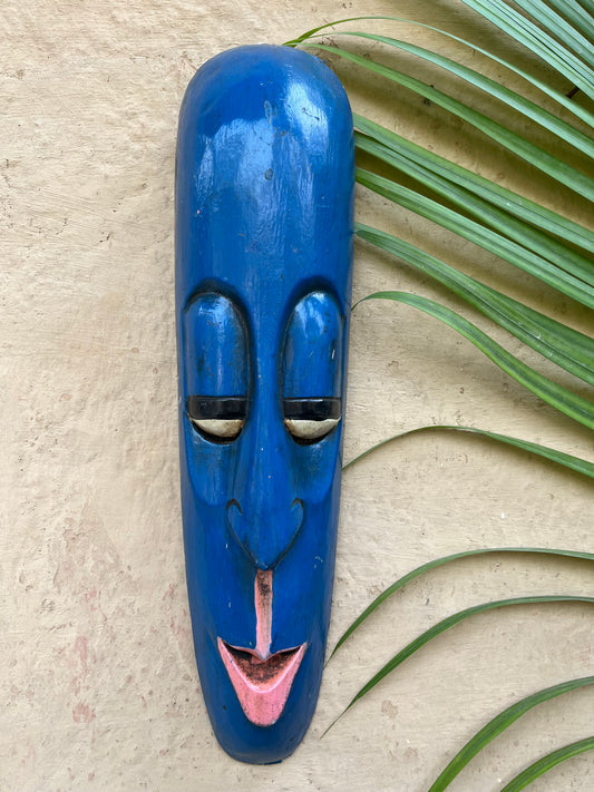Long Blue Mask Decorative