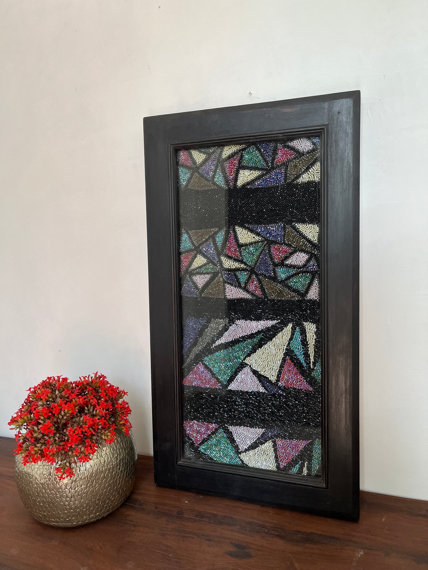 Wooden Wall Sequins Frame