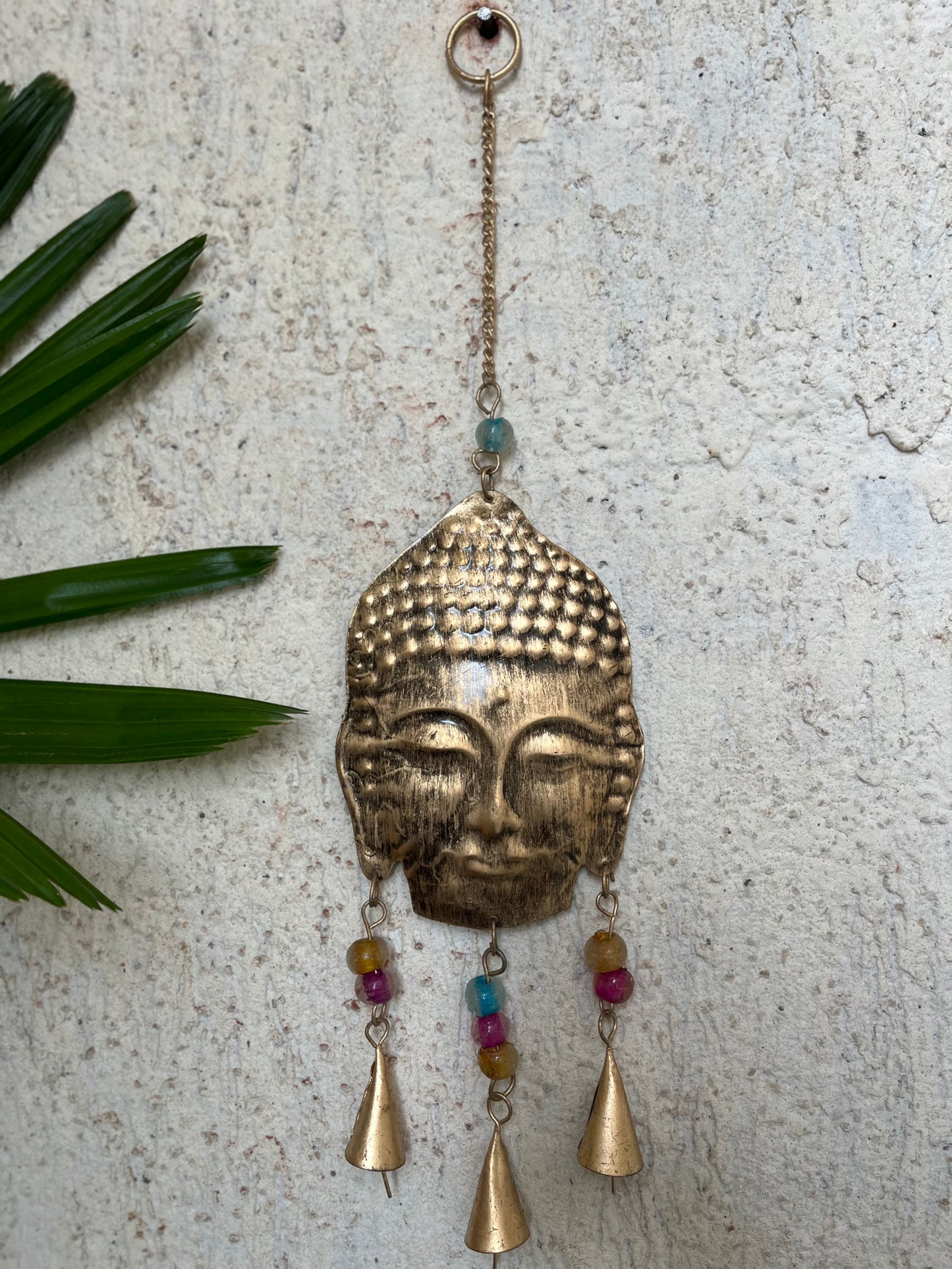 Iron Buddha Wall Wind Chimes