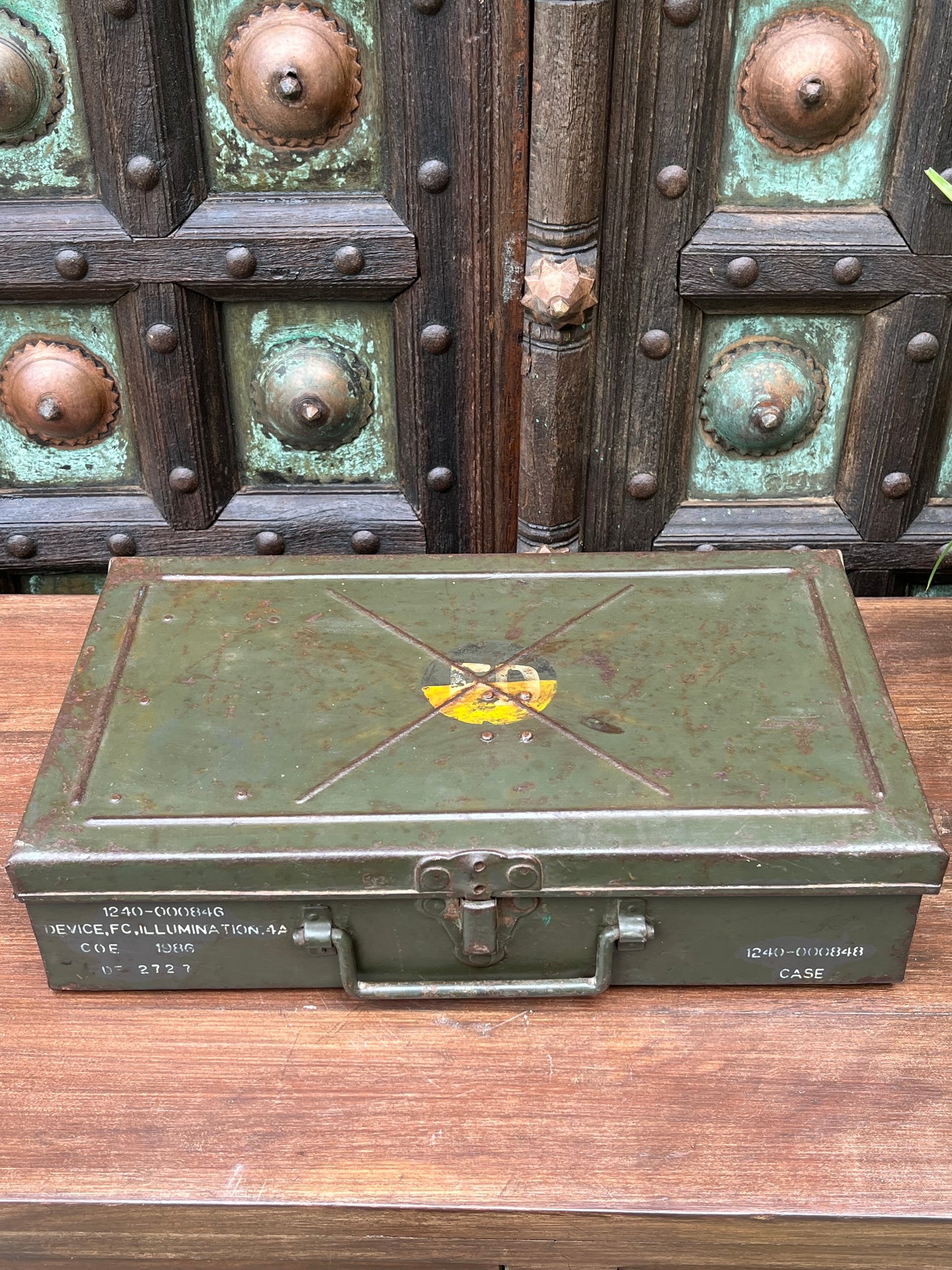 Vintage Army Military Tool Box