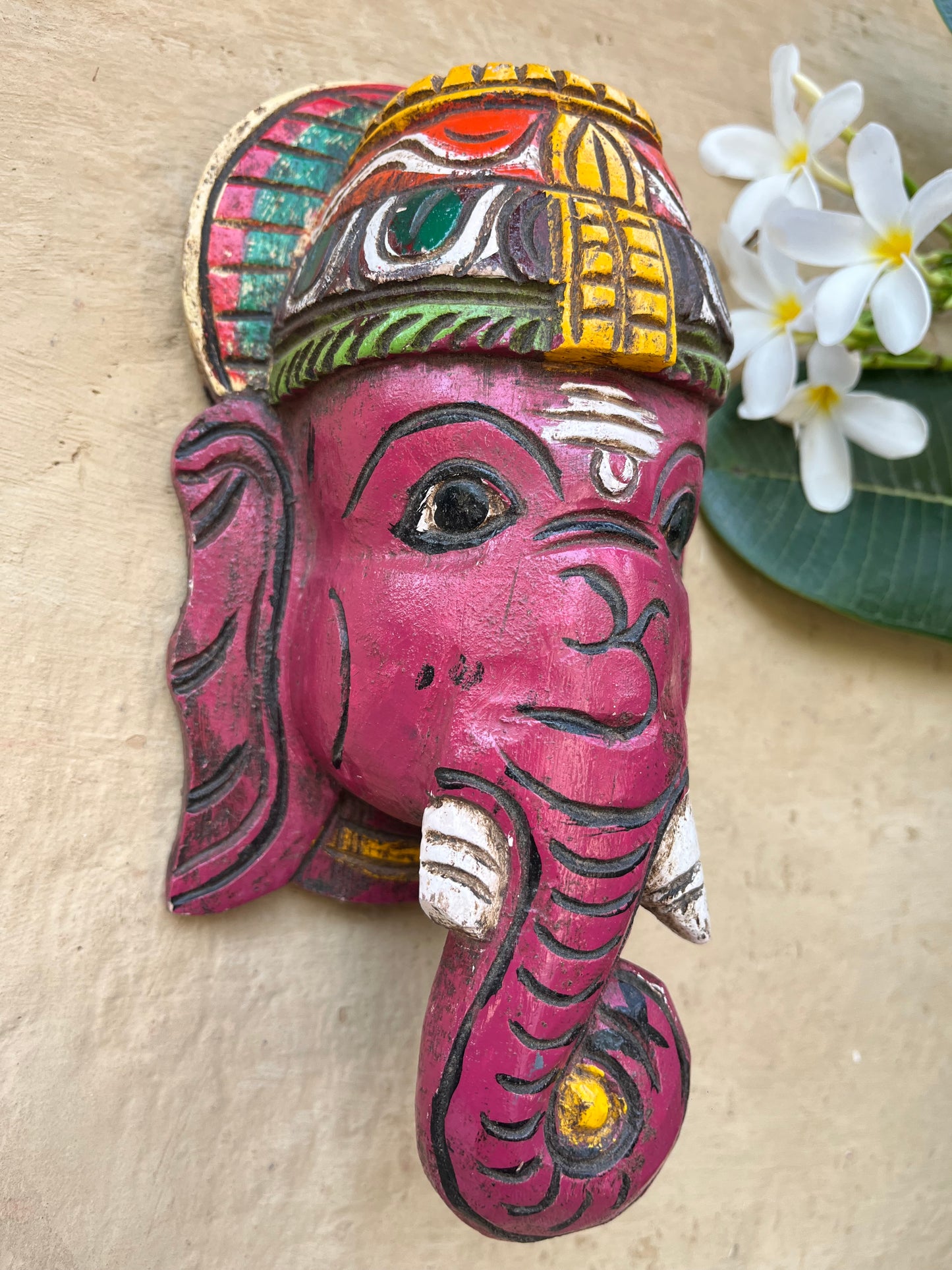 Hand Painted Ganesha Head