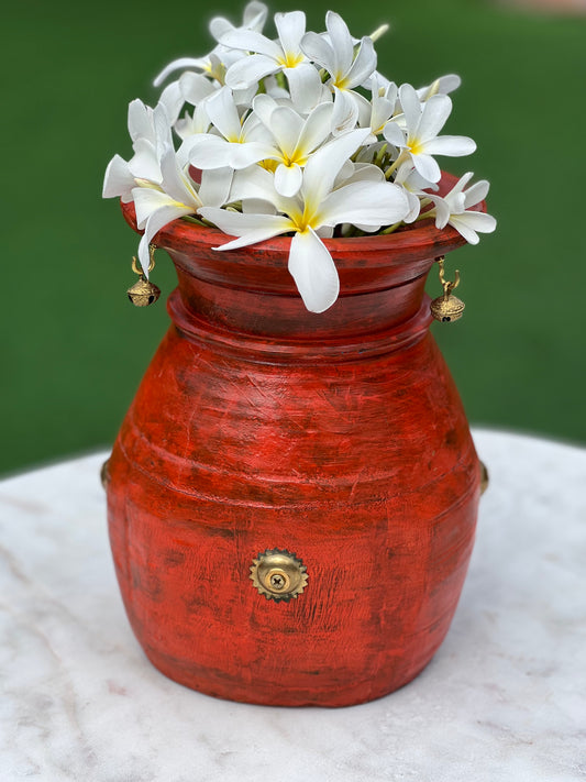 Decorative Pot With Brass Bell