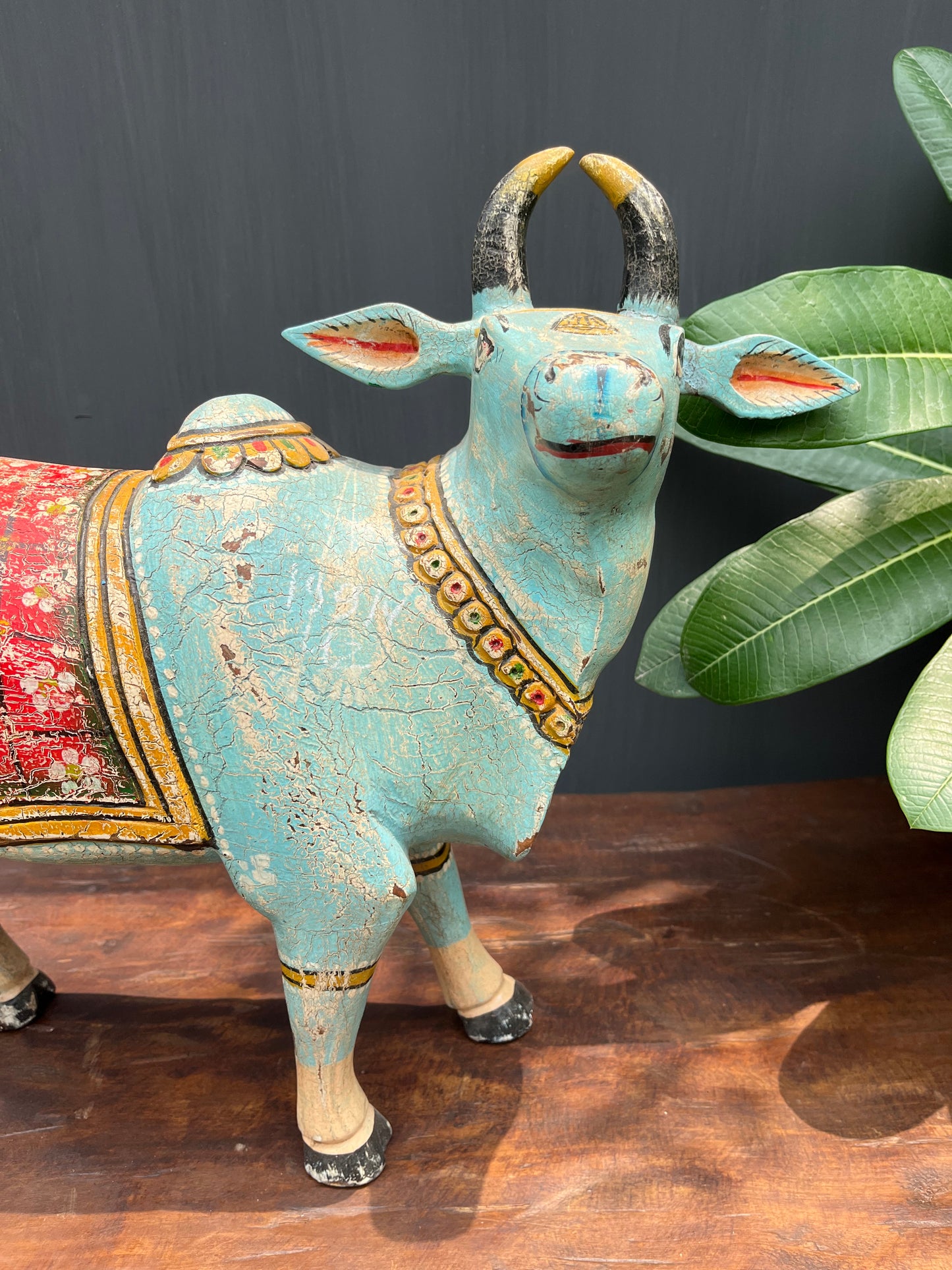 Wood Painted cow