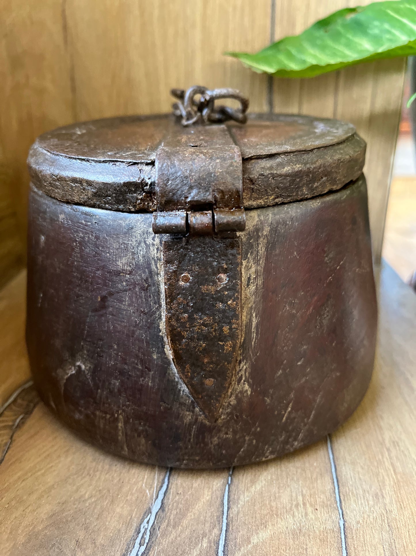 Vintage Teak Wood  Spice Box Hanging