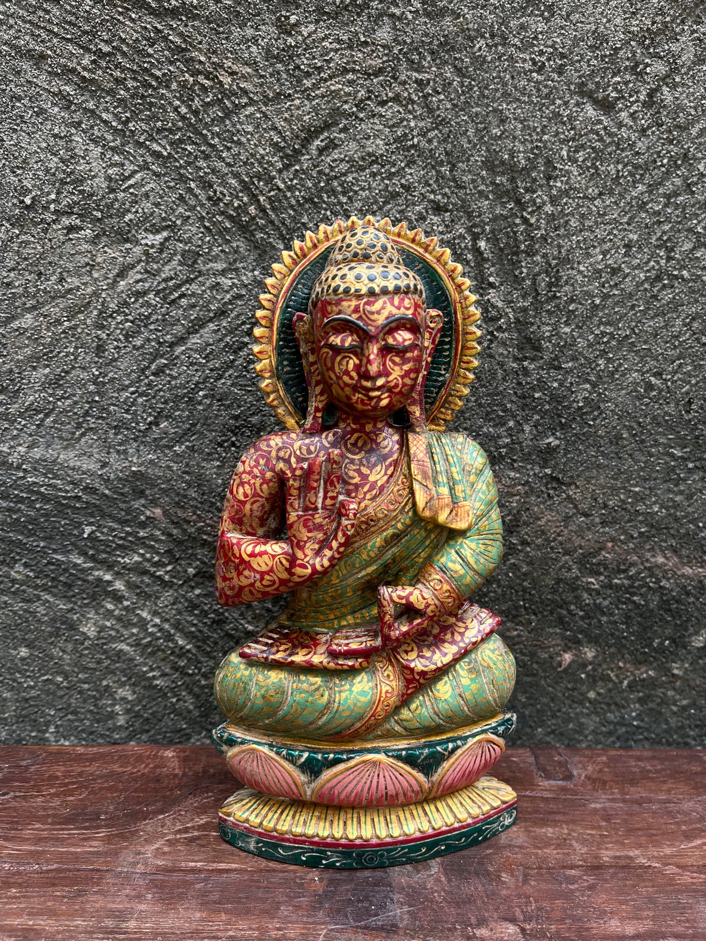 Divine Wood Hand Crafted Budha