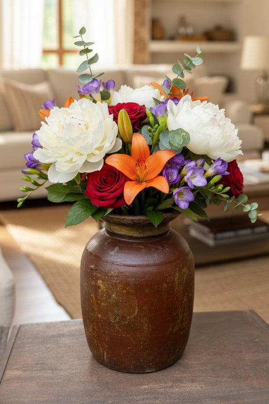 Wood Old FlowerPot