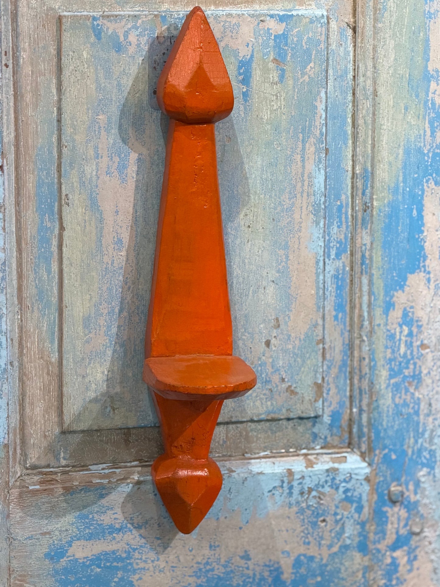 Wood Wall candle Stand