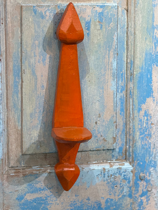 Wood Wall candle Stand