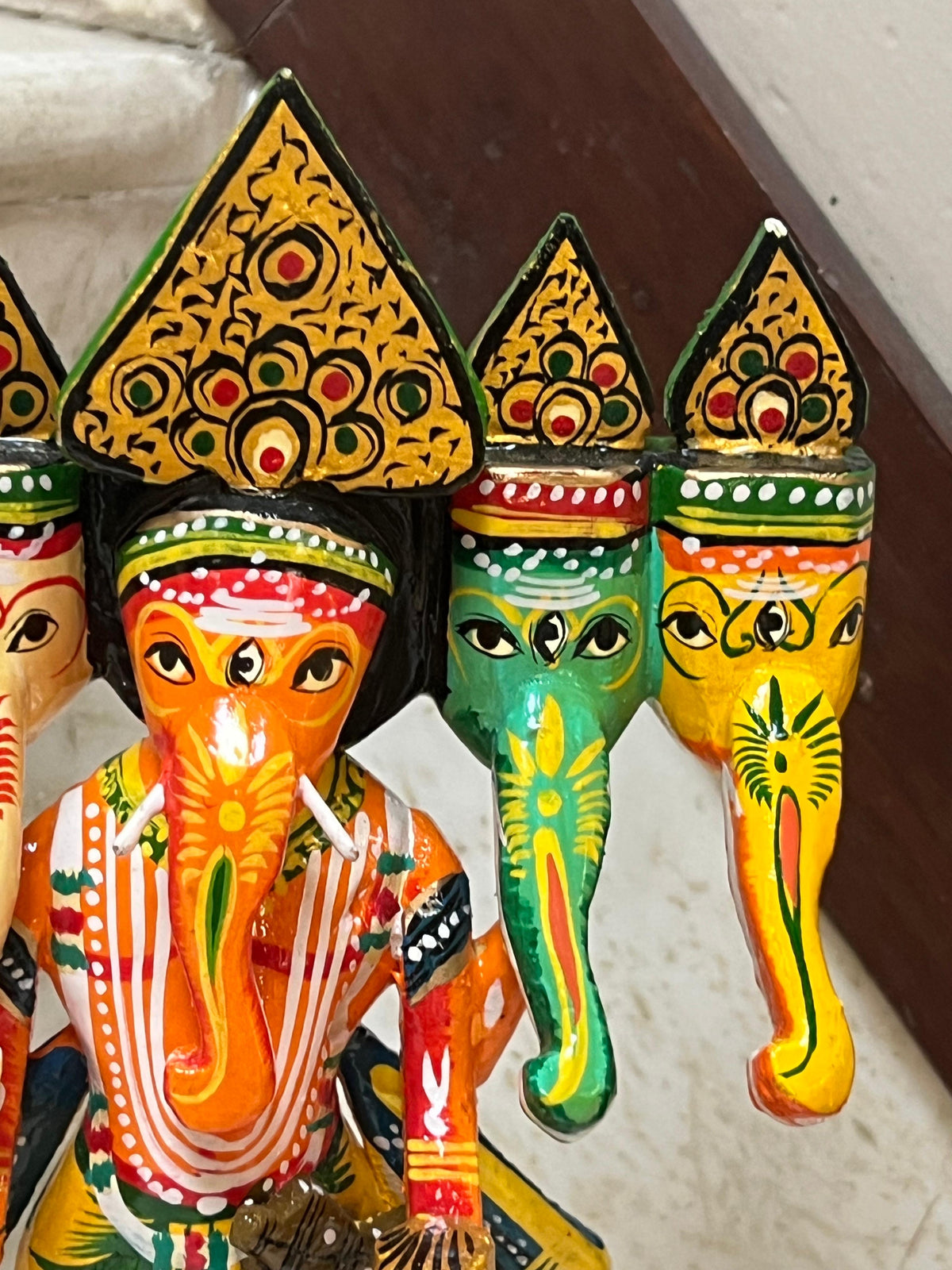 Painted Panchamukhi Ganesha