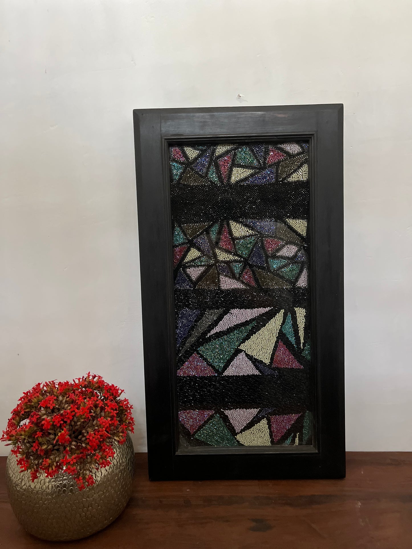 Wooden Wall Sequins Frame