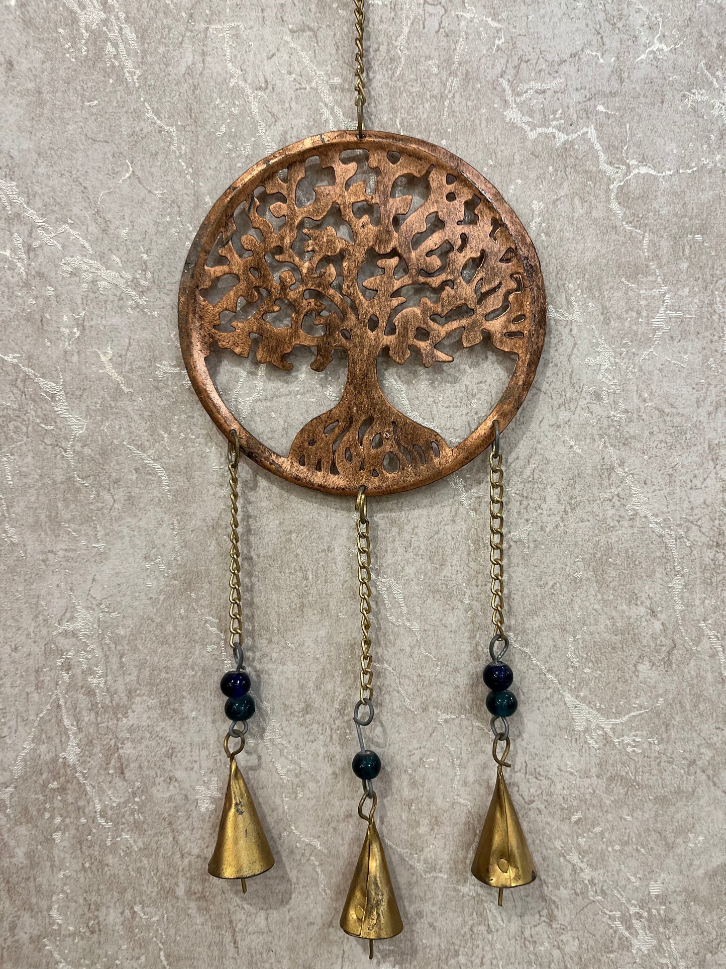 Tree Copper With Bell Hanging