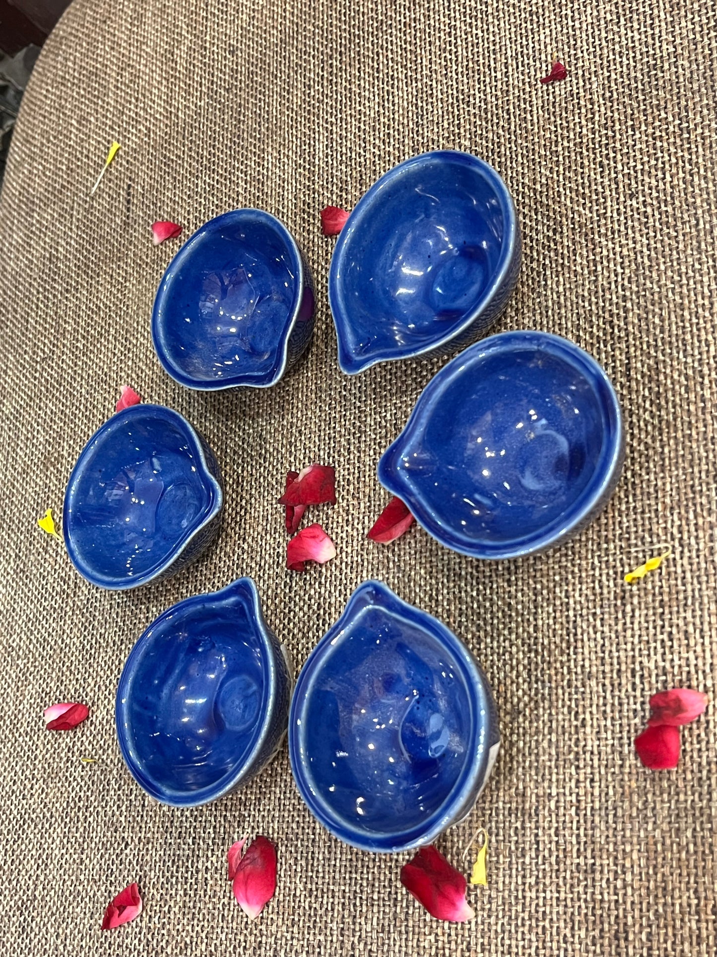 Ceramic Diya Set of 6