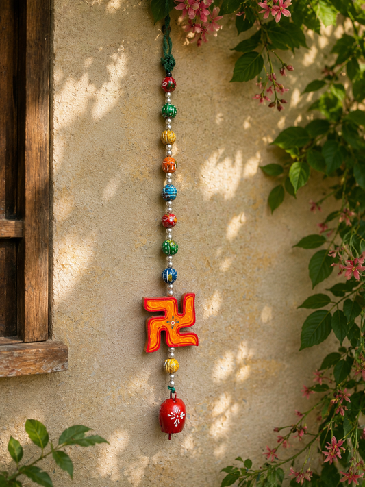 Swastik Clay Hanging ￼