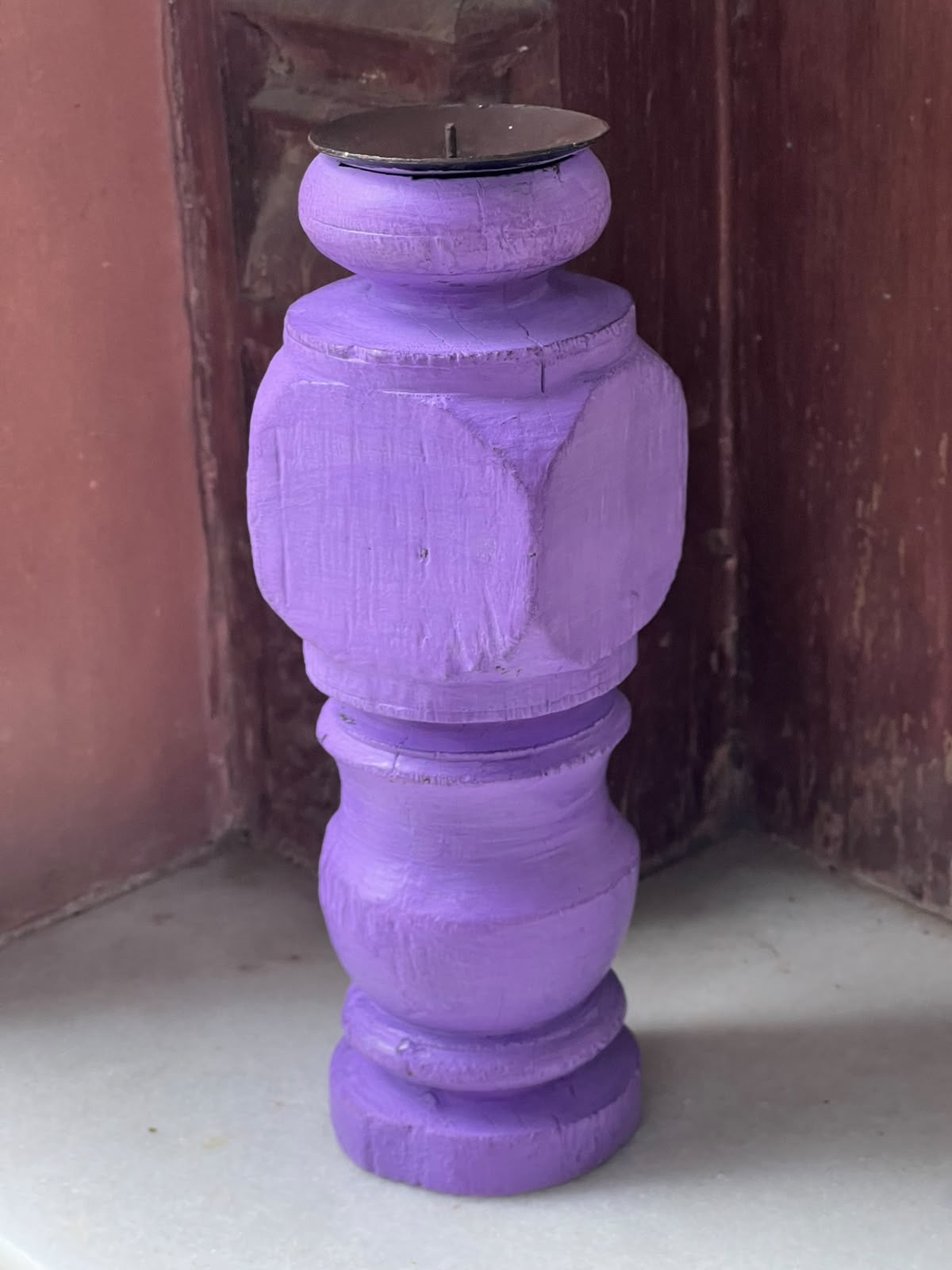 Old Coloured Candle Stand