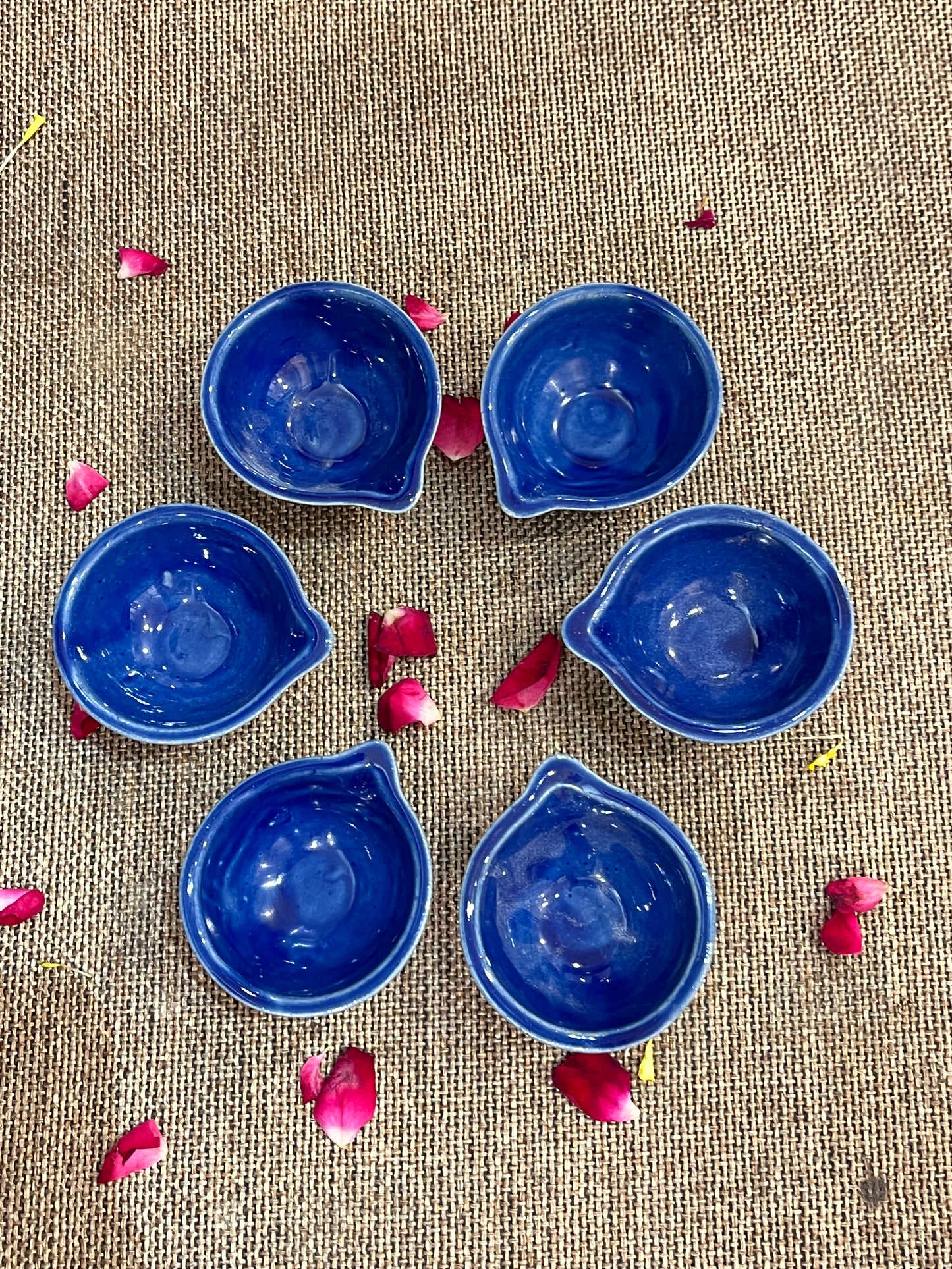 Ceramic Diya Set of 6