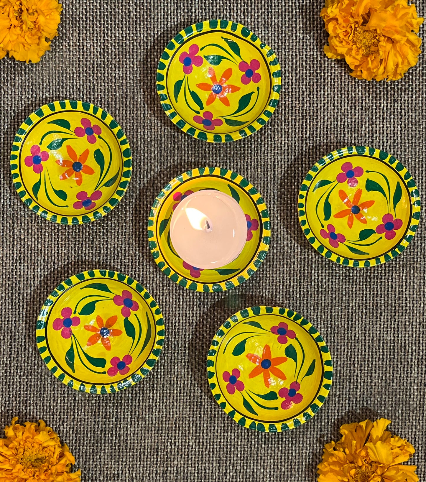 Teracotta Deep Diya Set of 6