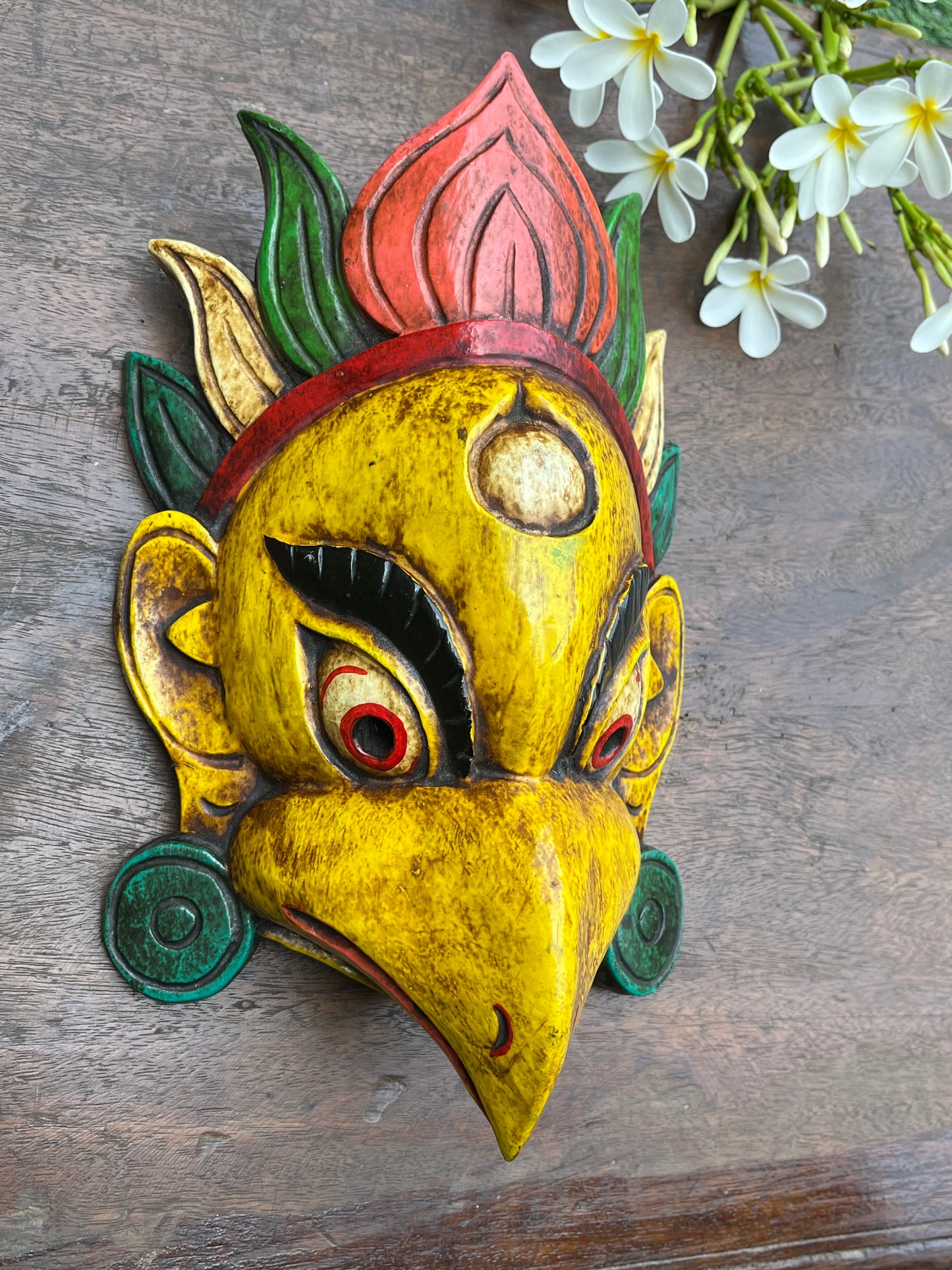 Hand Painted Garud Mask