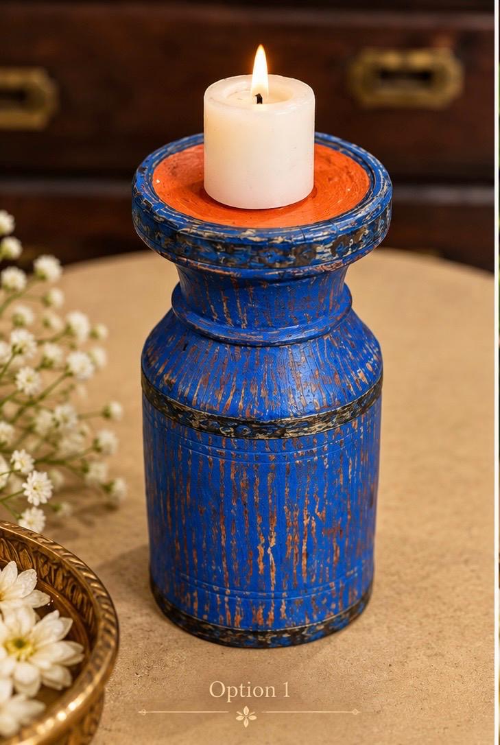 Wooden Candle Holder