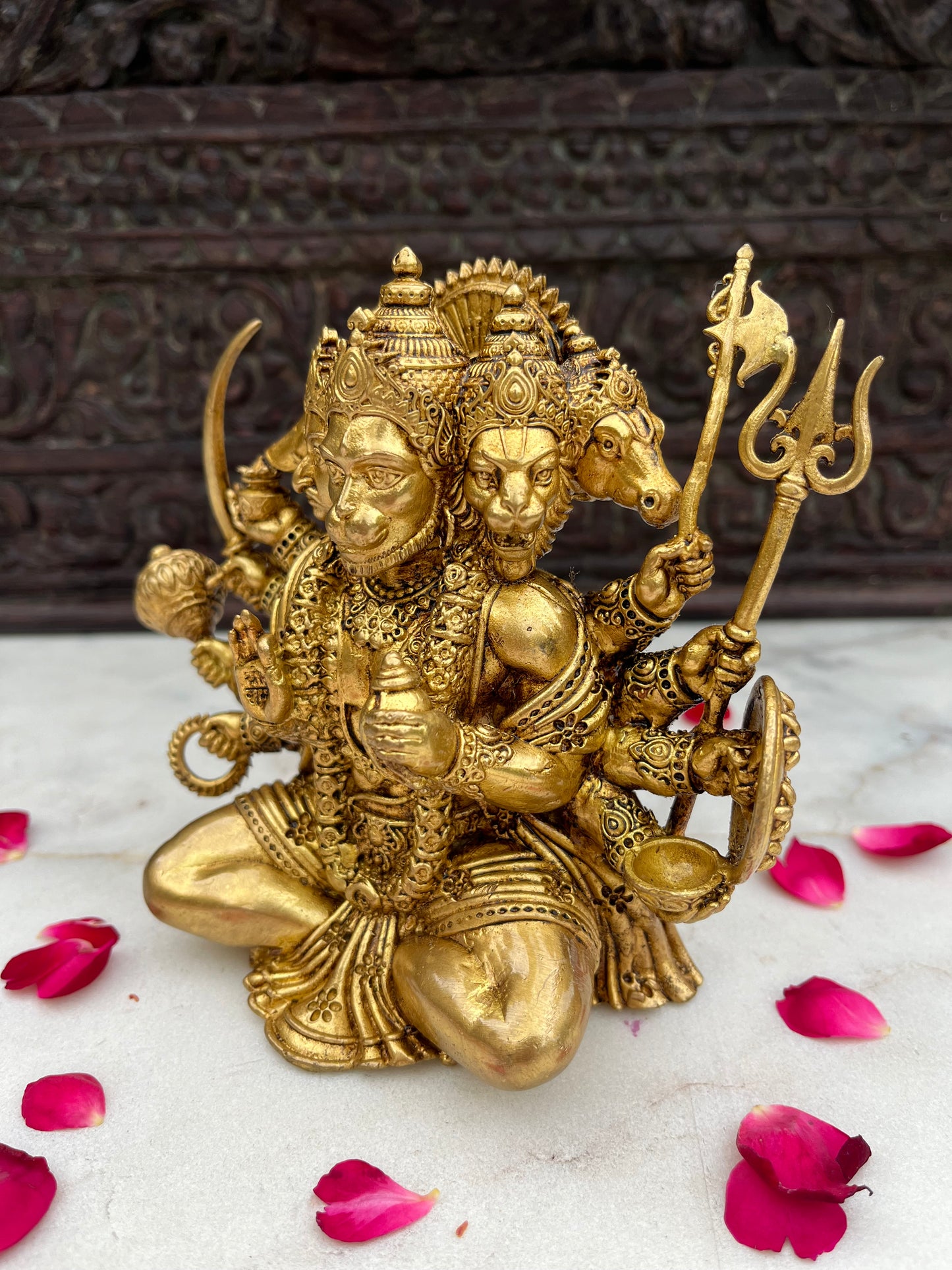 Brass Divine Panchmukhi Hanuman