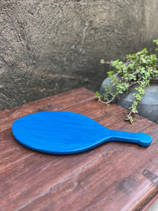 Wood Vintage Blue platter