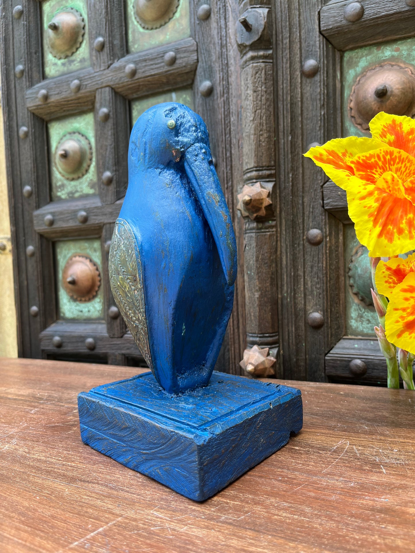 Wooden Blue Bird