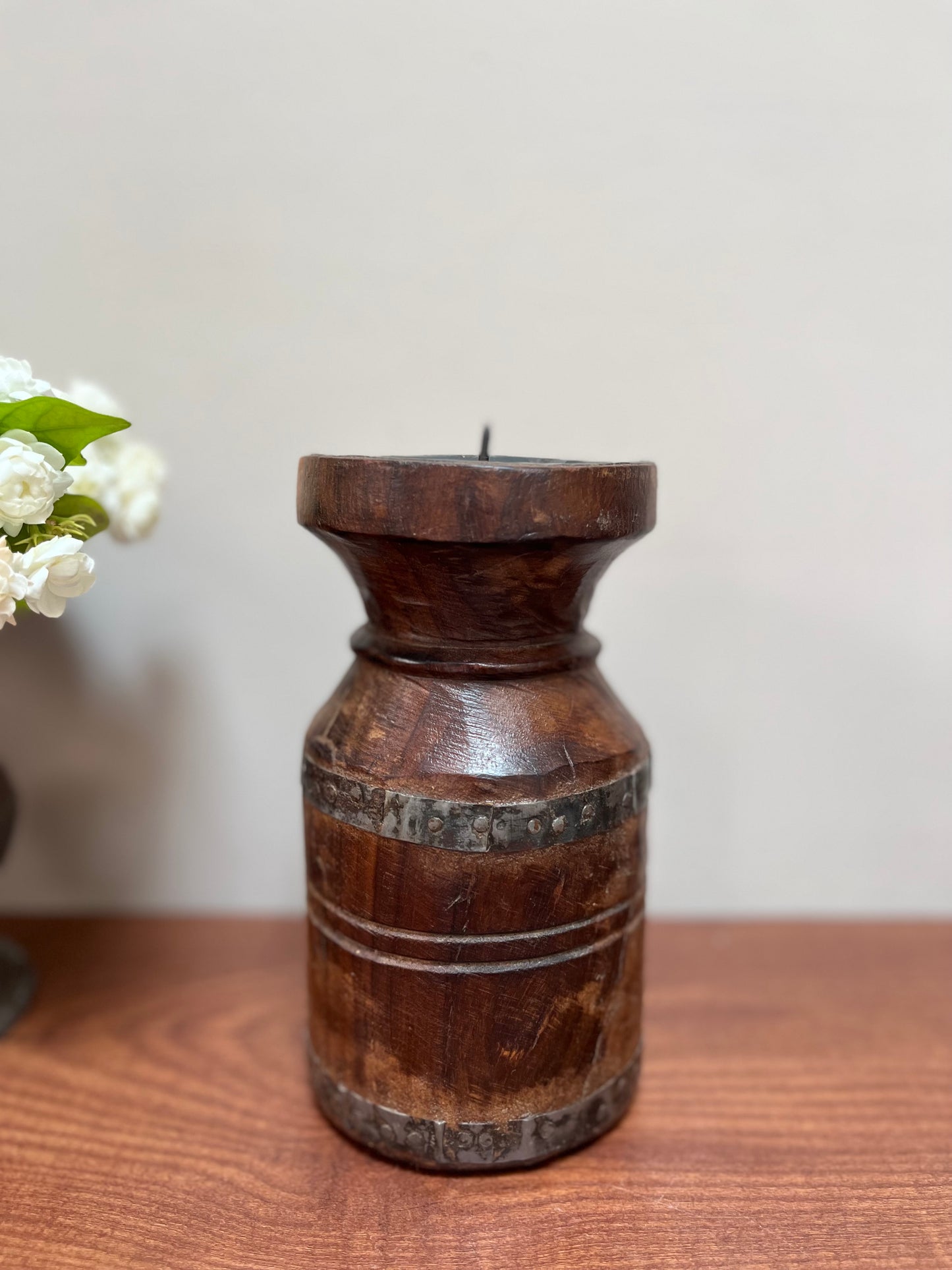 Wooden Candle Holder