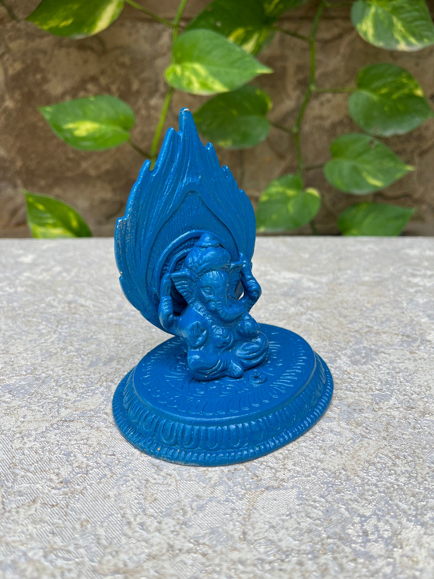 Metal Blue Unique Ganesha