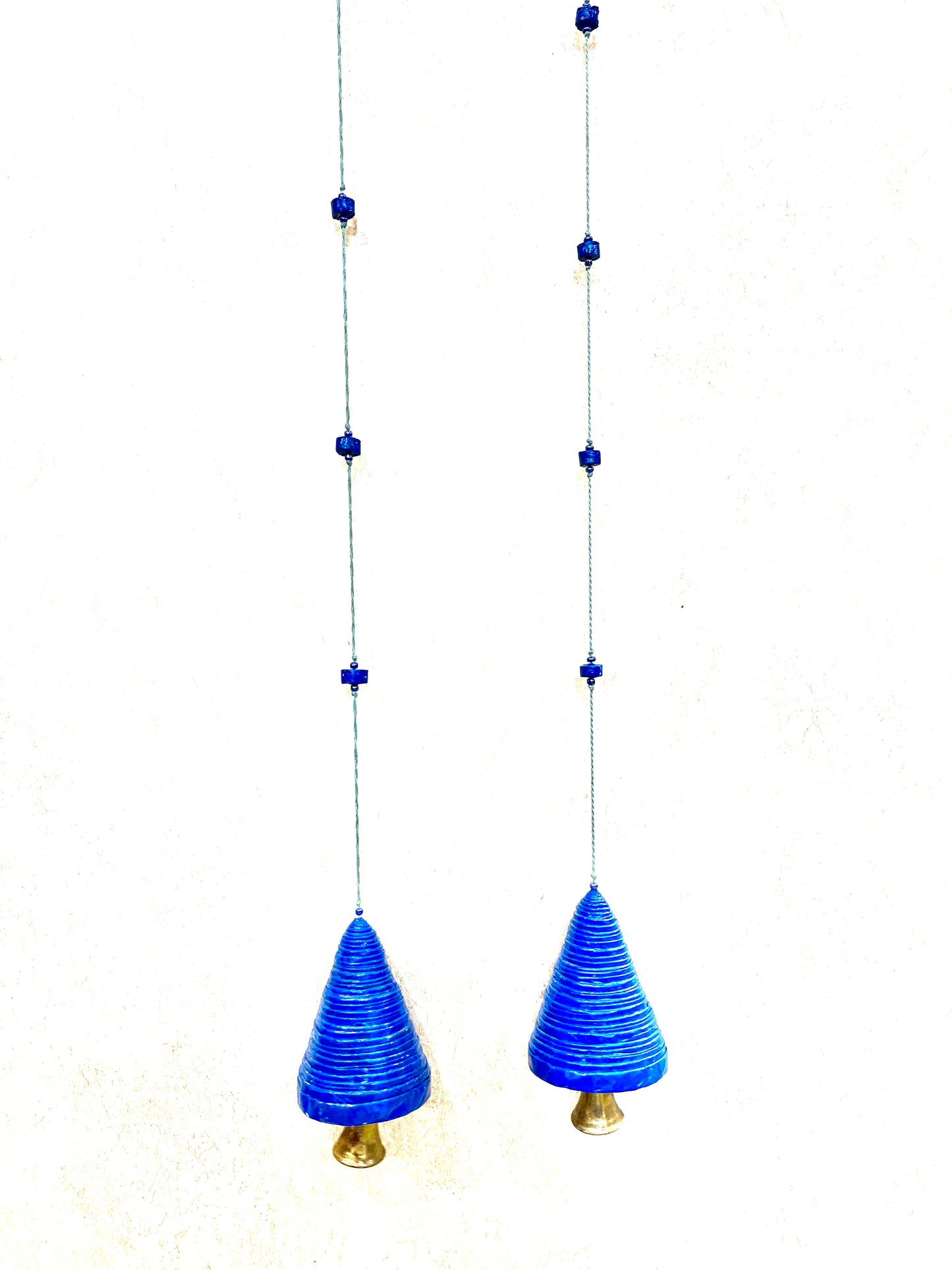 News Paper Colour Hanging Bell Set of 4