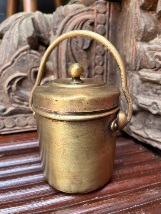 Vintage Brass Milk Pot / Container