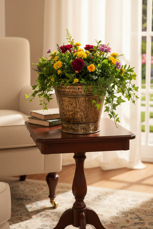 Vintage Brass Planter