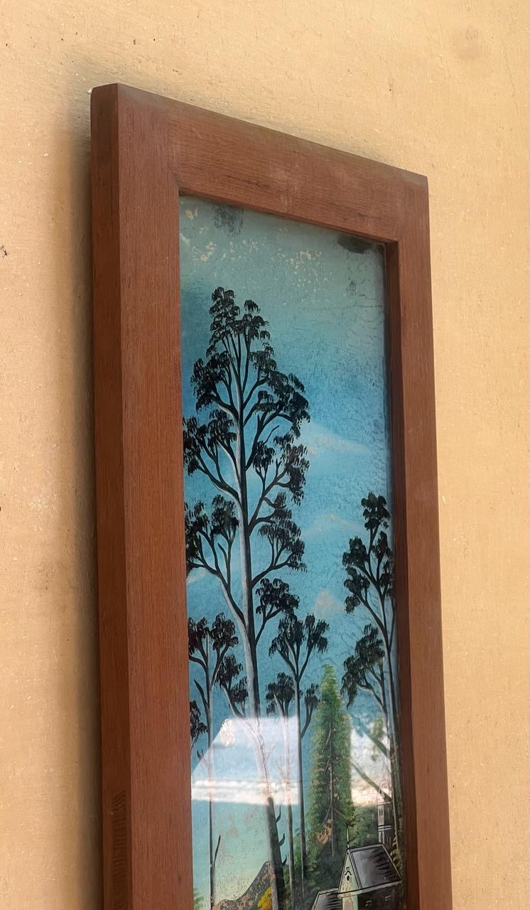 Vintage Glass Painting