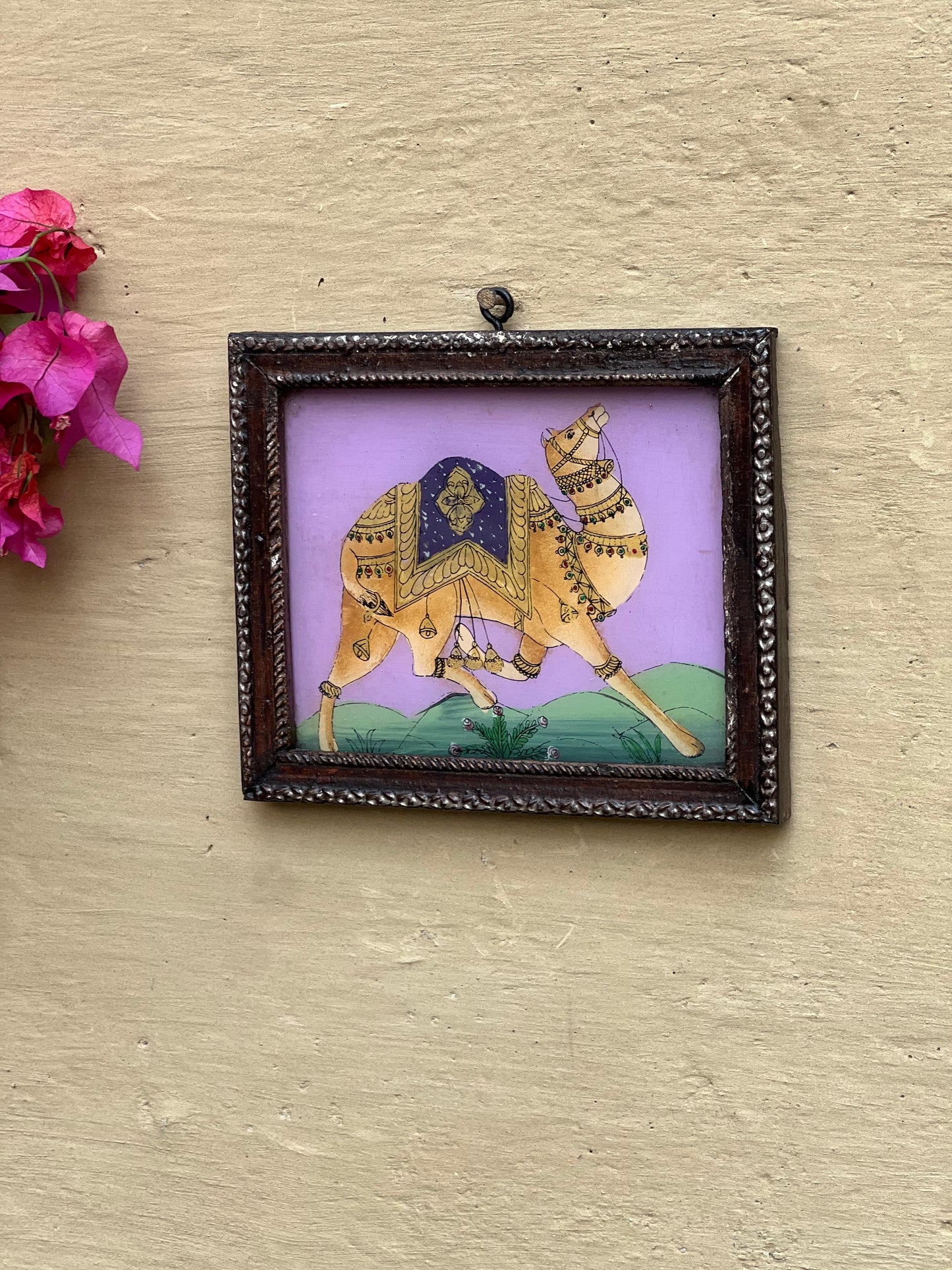 Camel Reverse Glass Painting ￼
