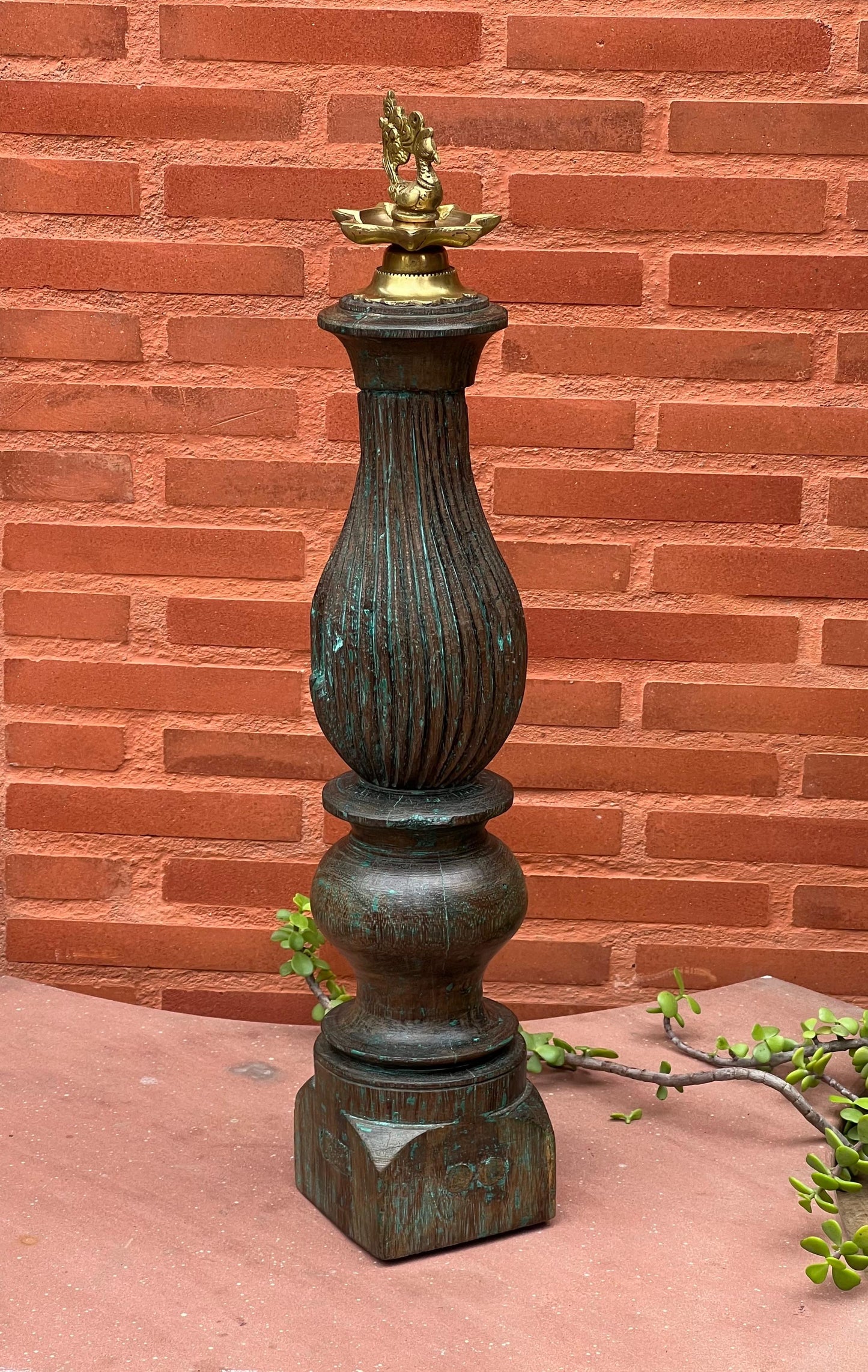 Wooden Diya Holder