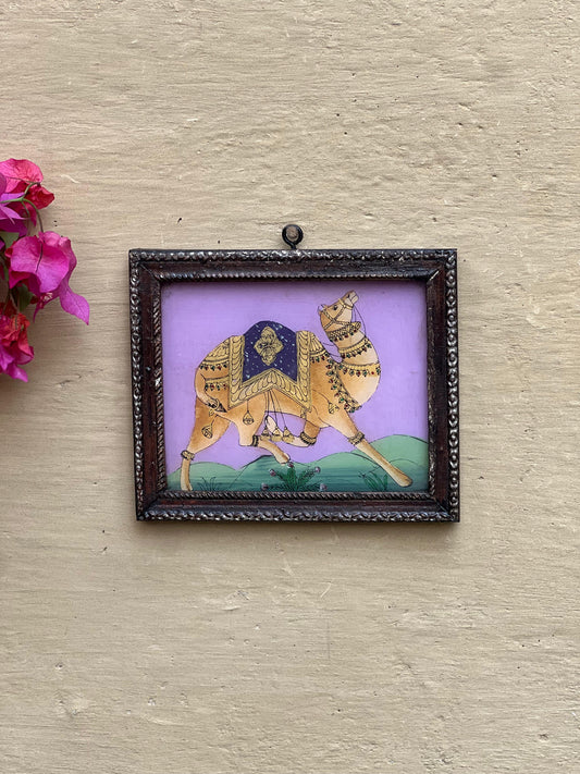 Camel Reverse Glass Painting ￼