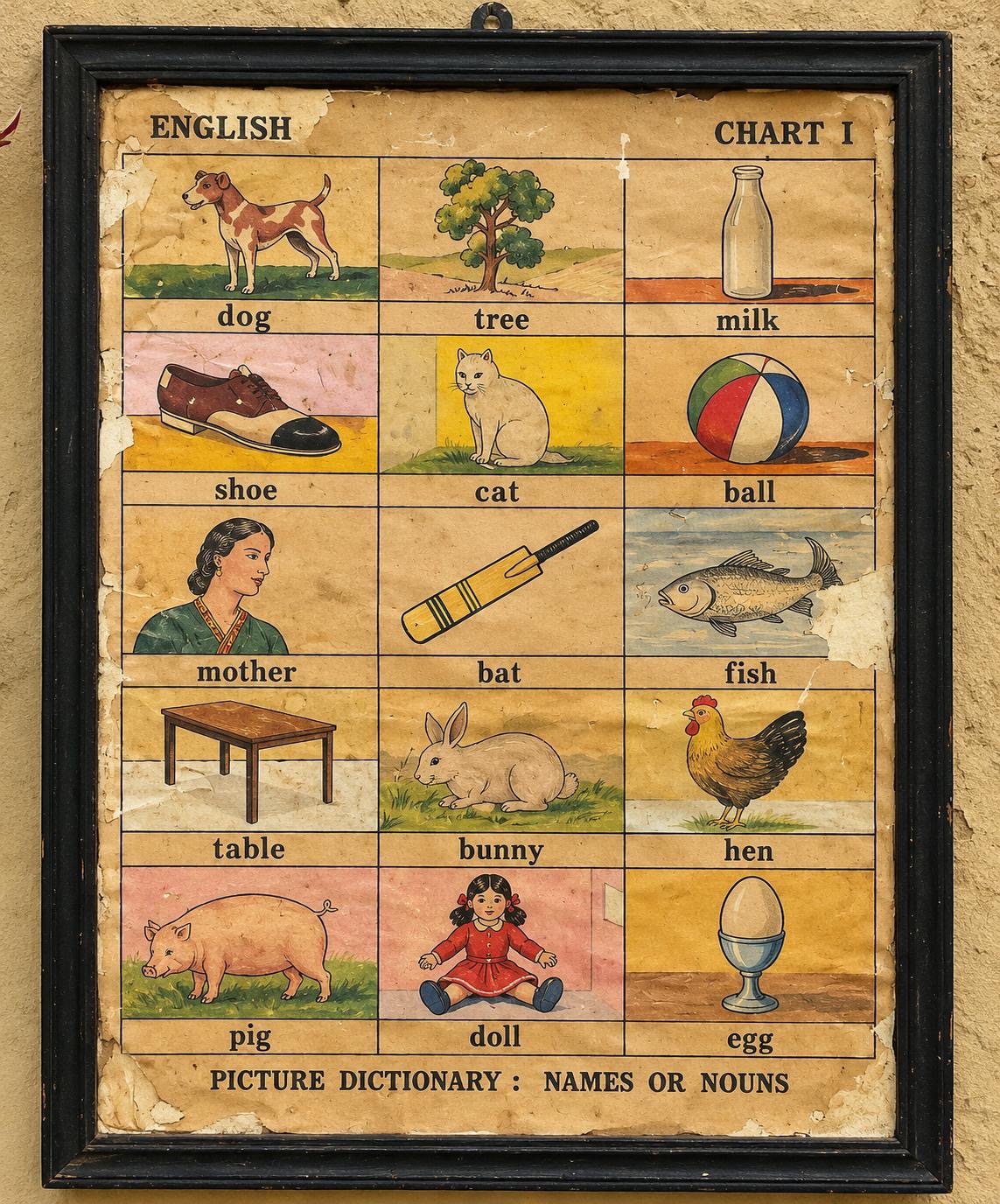 Vintage Alphabet Calendar